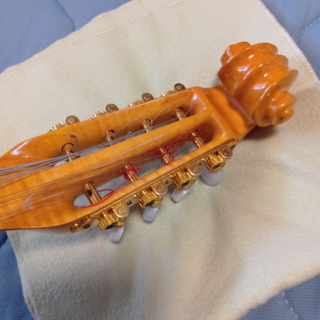 マンドリン 8弦 オレンジ系 ケース付き