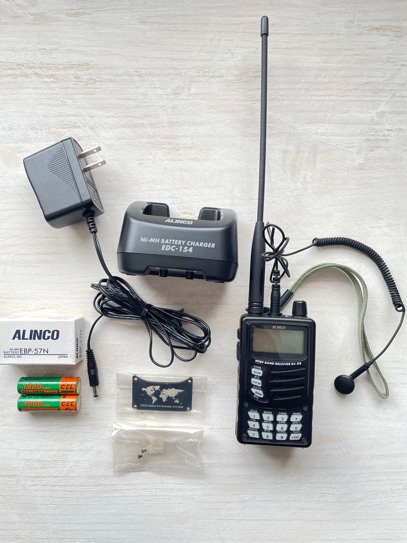 【動作確認済み】 ALINCO DJ-X8エアバンド受信機 1000ch書込み済