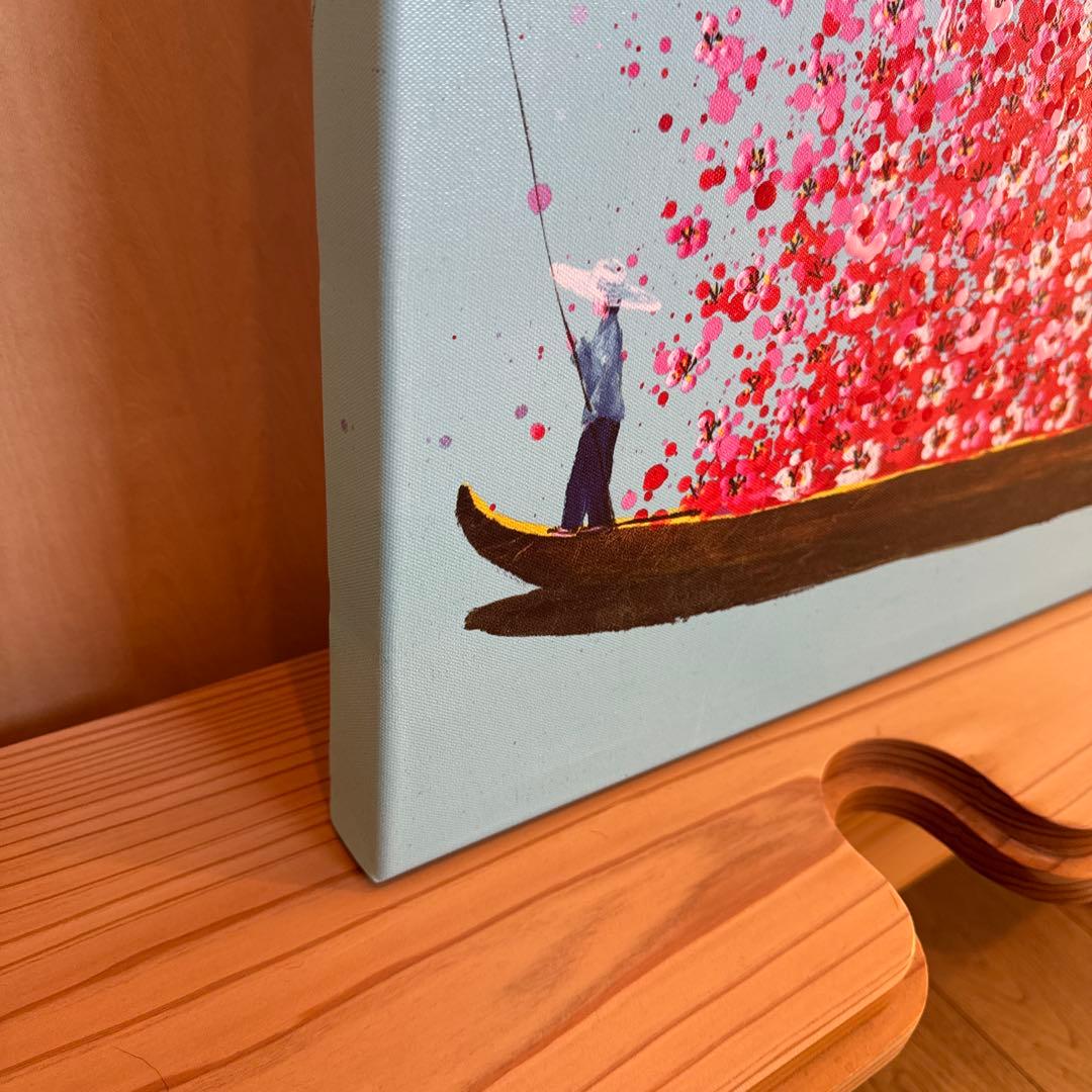 フラワーボート 100x80cm タッチドピクチャー