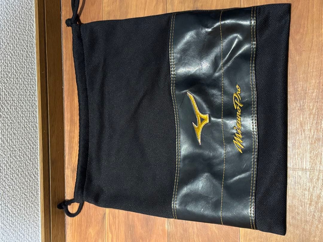 ミズノプロ軟式外野手用グラブ　匿名配送　オレンジ　型付け済み