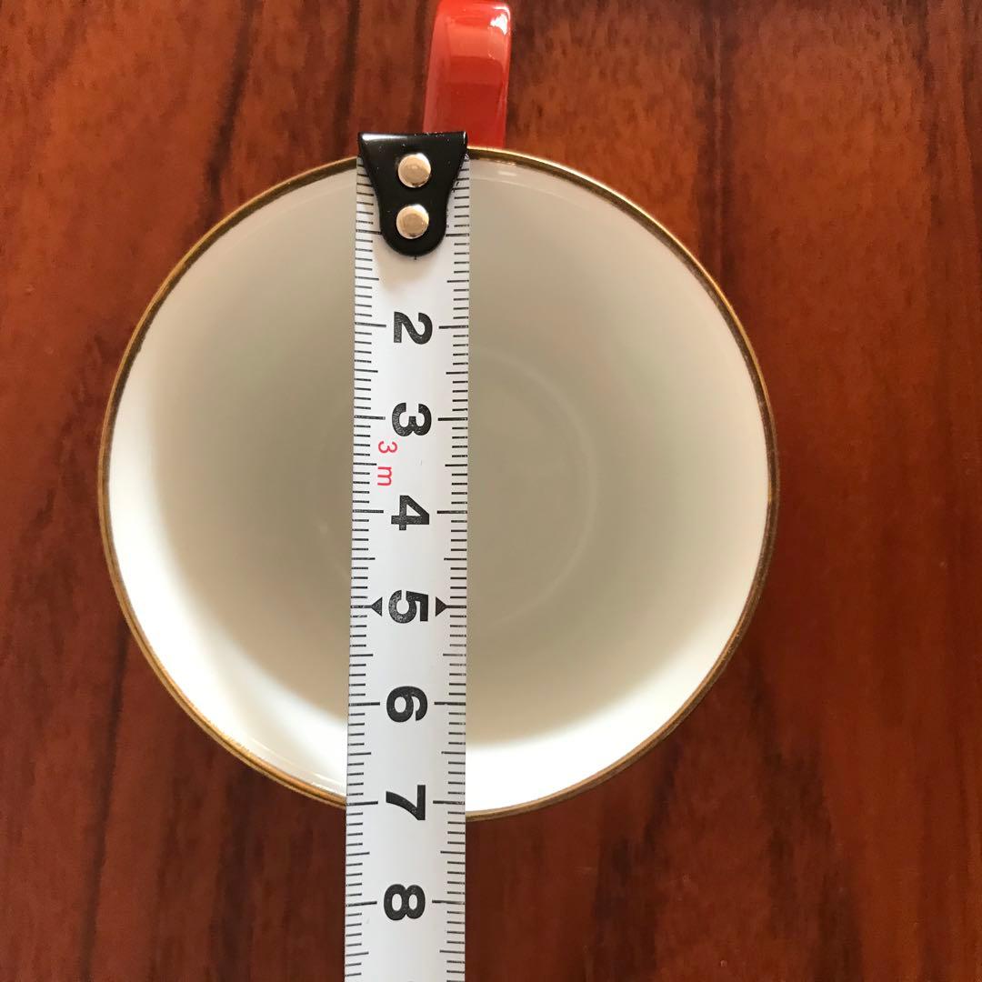 プレミアノリタケ　赤菊　カップ&ソーサー