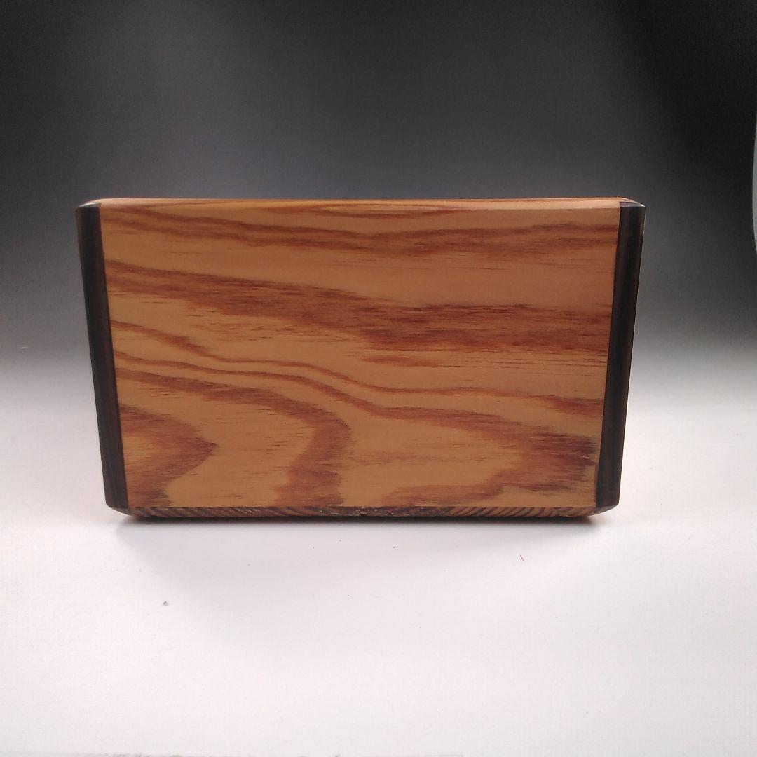 ア29 　木芸家　『田中重希』作　松材　莨盆　共箱　煙草道具　茶道具