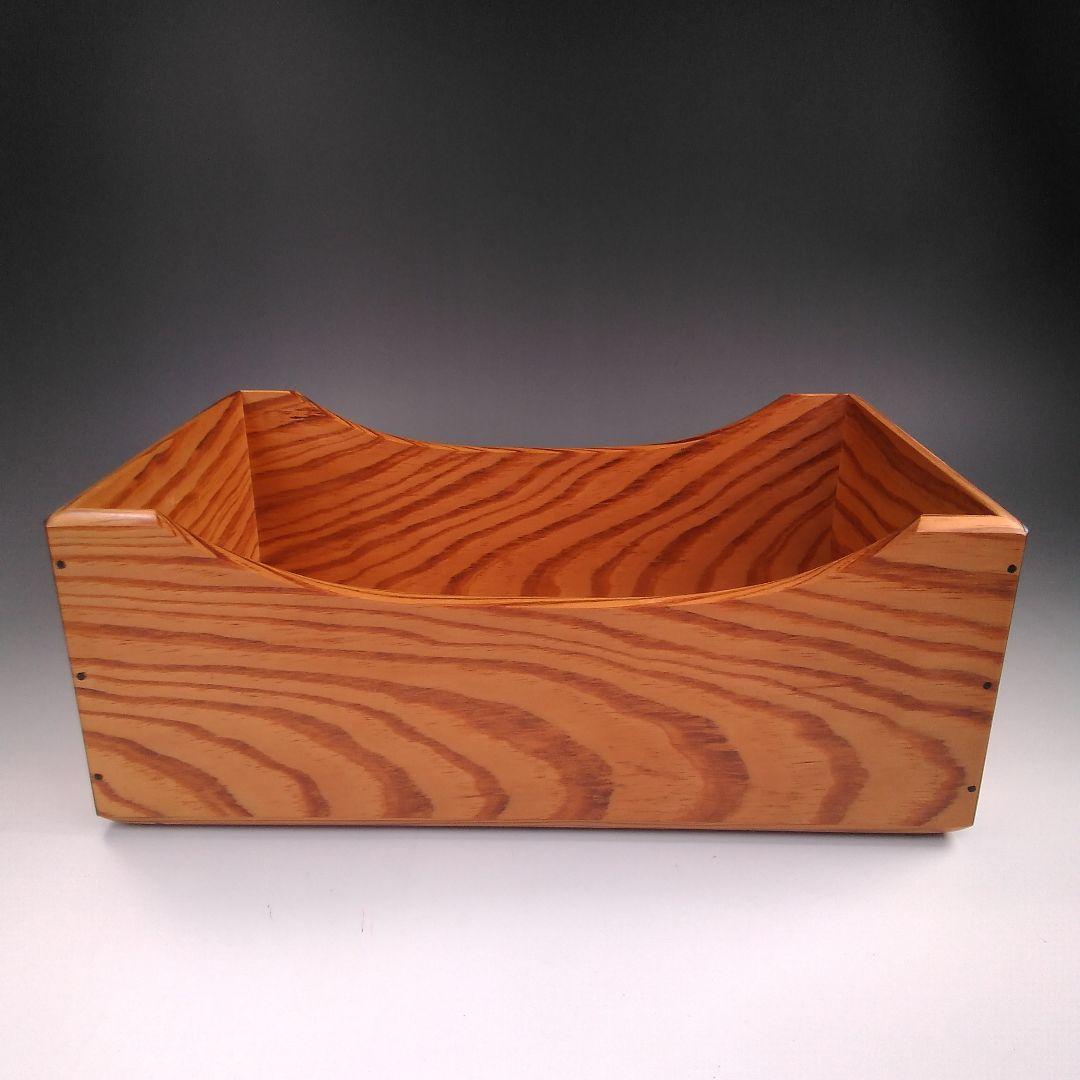 ア29 　木芸家　『田中重希』作　松材　莨盆　共箱　煙草道具　茶道具