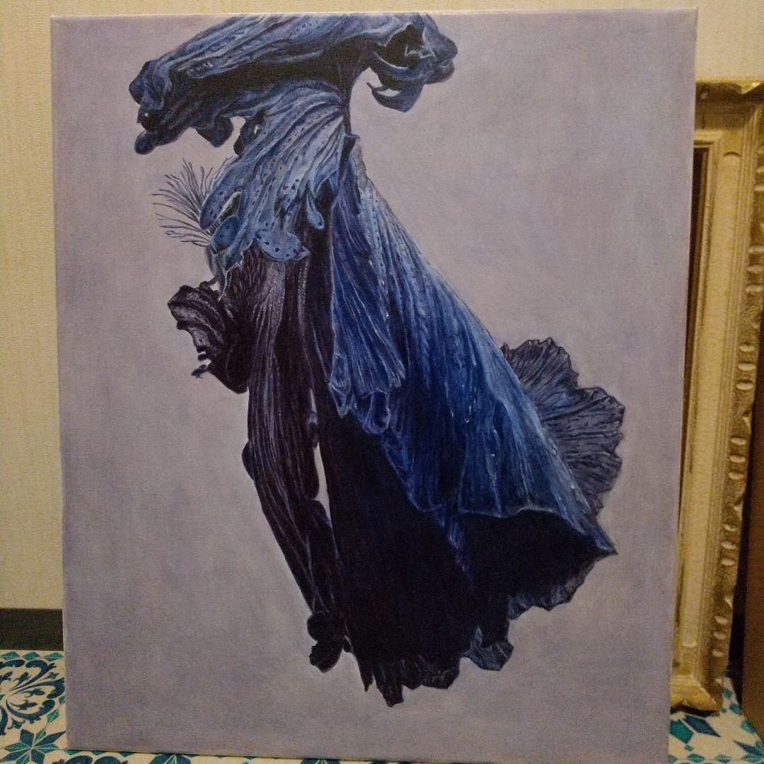 油絵 額縁付き 20号 F20