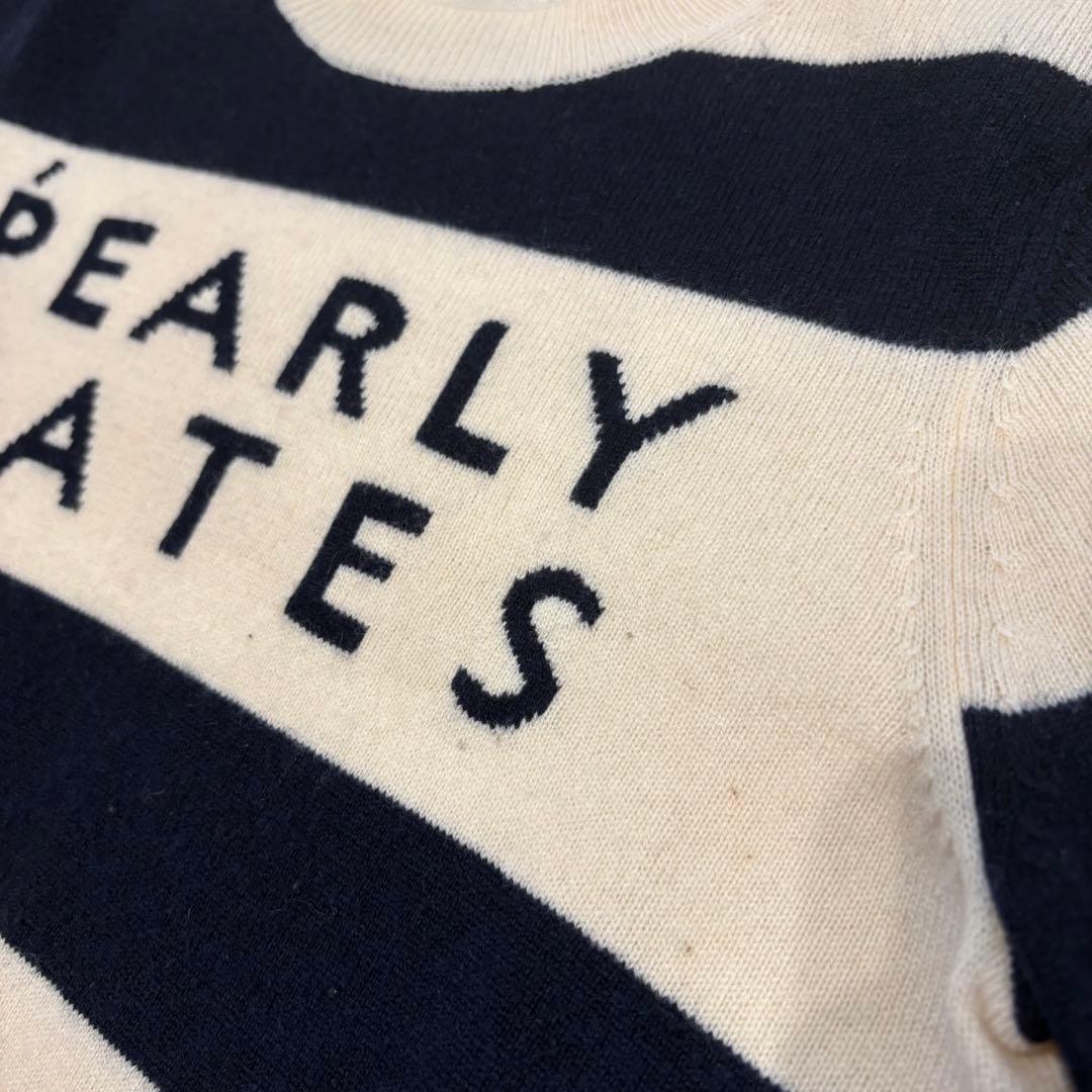 パーリーゲイツ PEARLYGATES ニットセーター ボーダー カシミア混 0