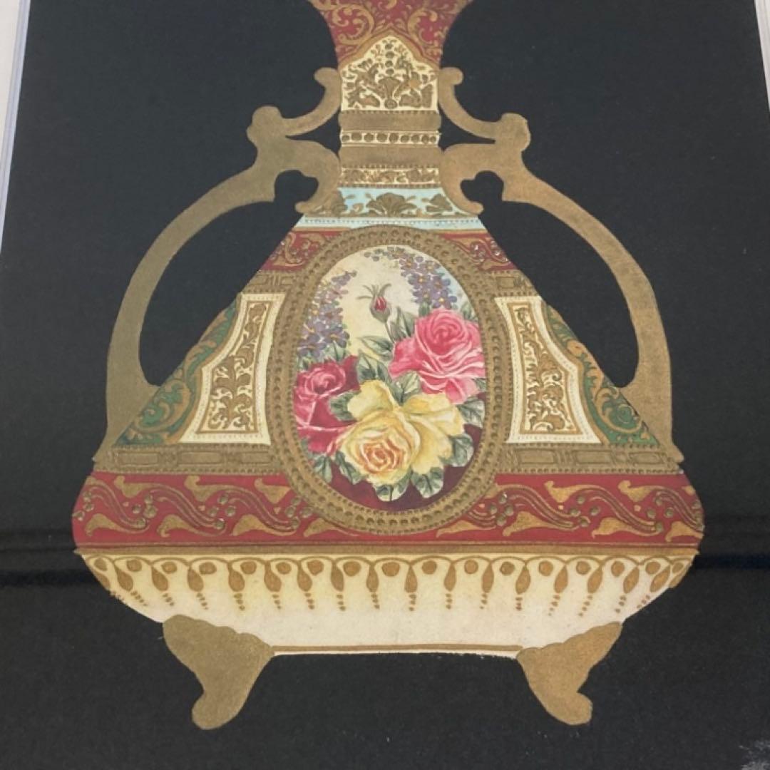 オールド ノリタケ 画帖 複製原画 限定品 シルクスクリーン 額装 レトロ