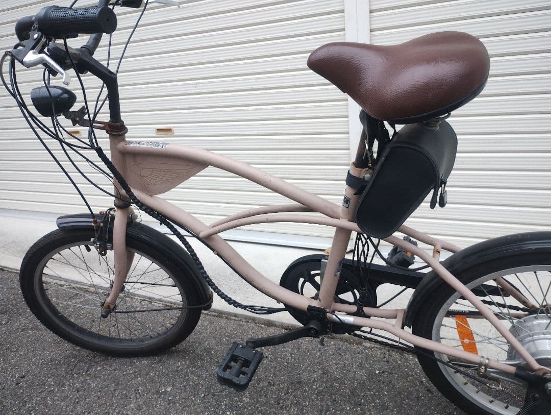 ビーチクルーザー　20インチ　電動　アシスト　自転車　バッテリー新品