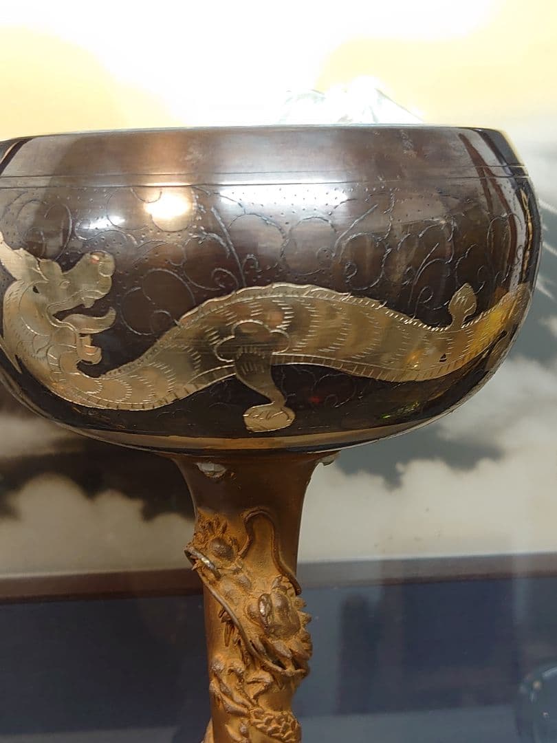 ●開運 龍 龍神 オリジナル龍シンギングボウル スーパー 【龍声】