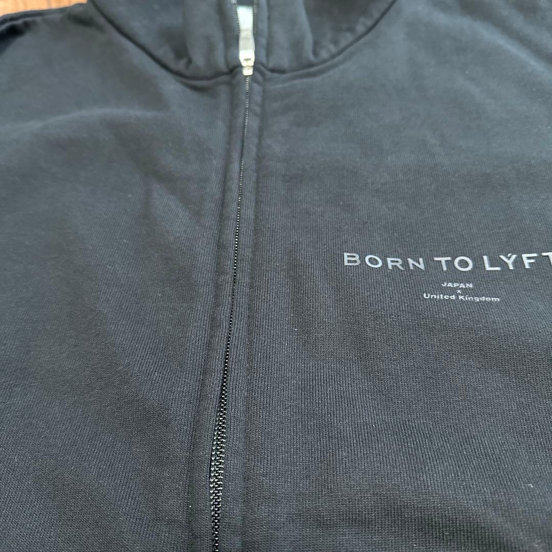 【美品】LYFT スタンドカラージップアップ ジャケット　ブラックXL
