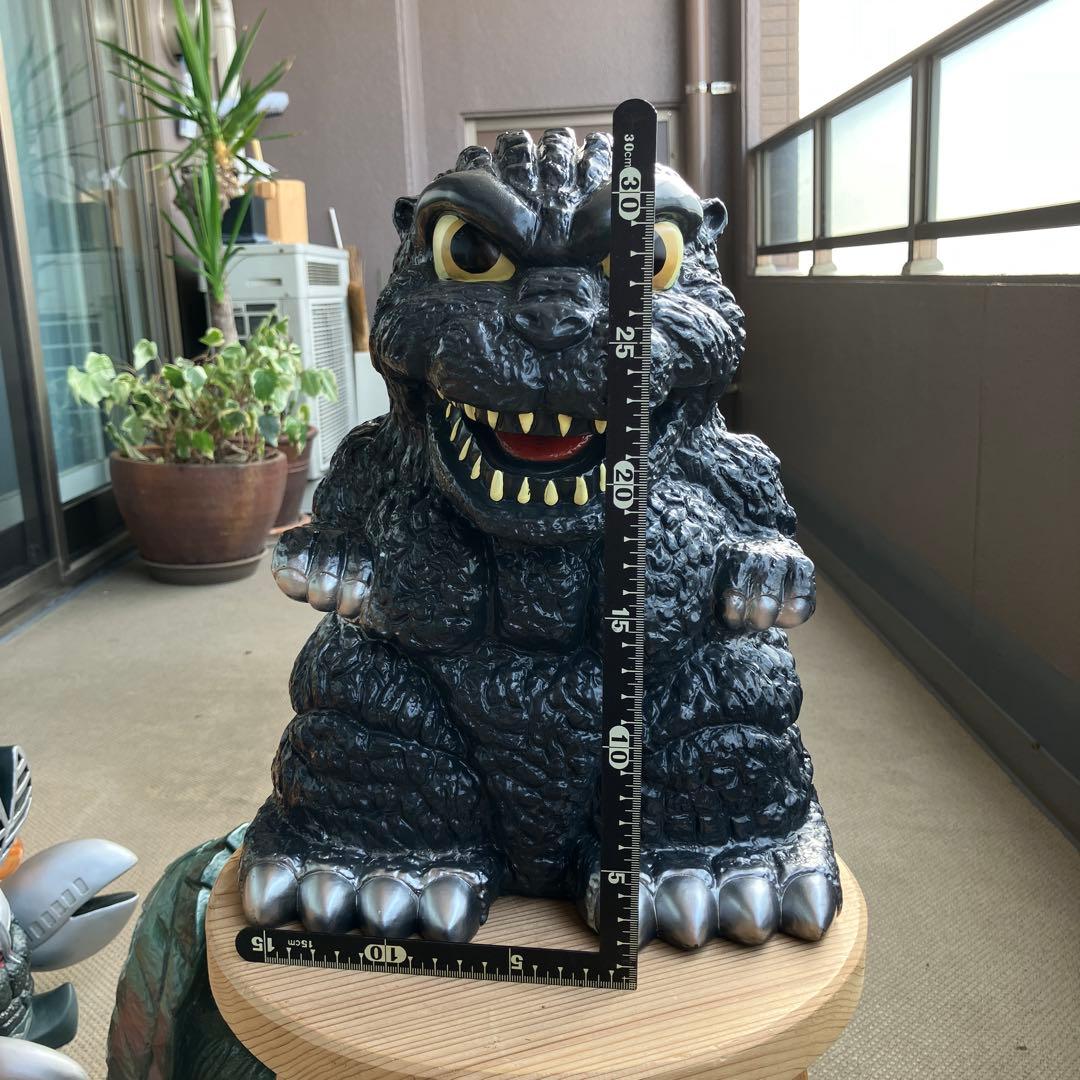 ゴジラ貯金箱 ゴジラフィギュア 約33cm 黒
