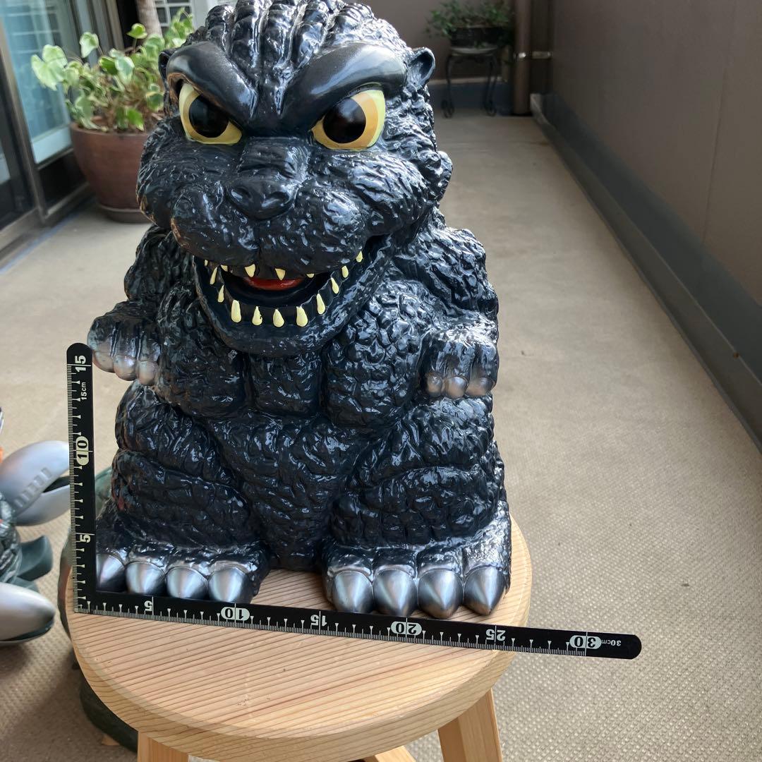 ゴジラ貯金箱 ゴジラフィギュア 約33cm 黒