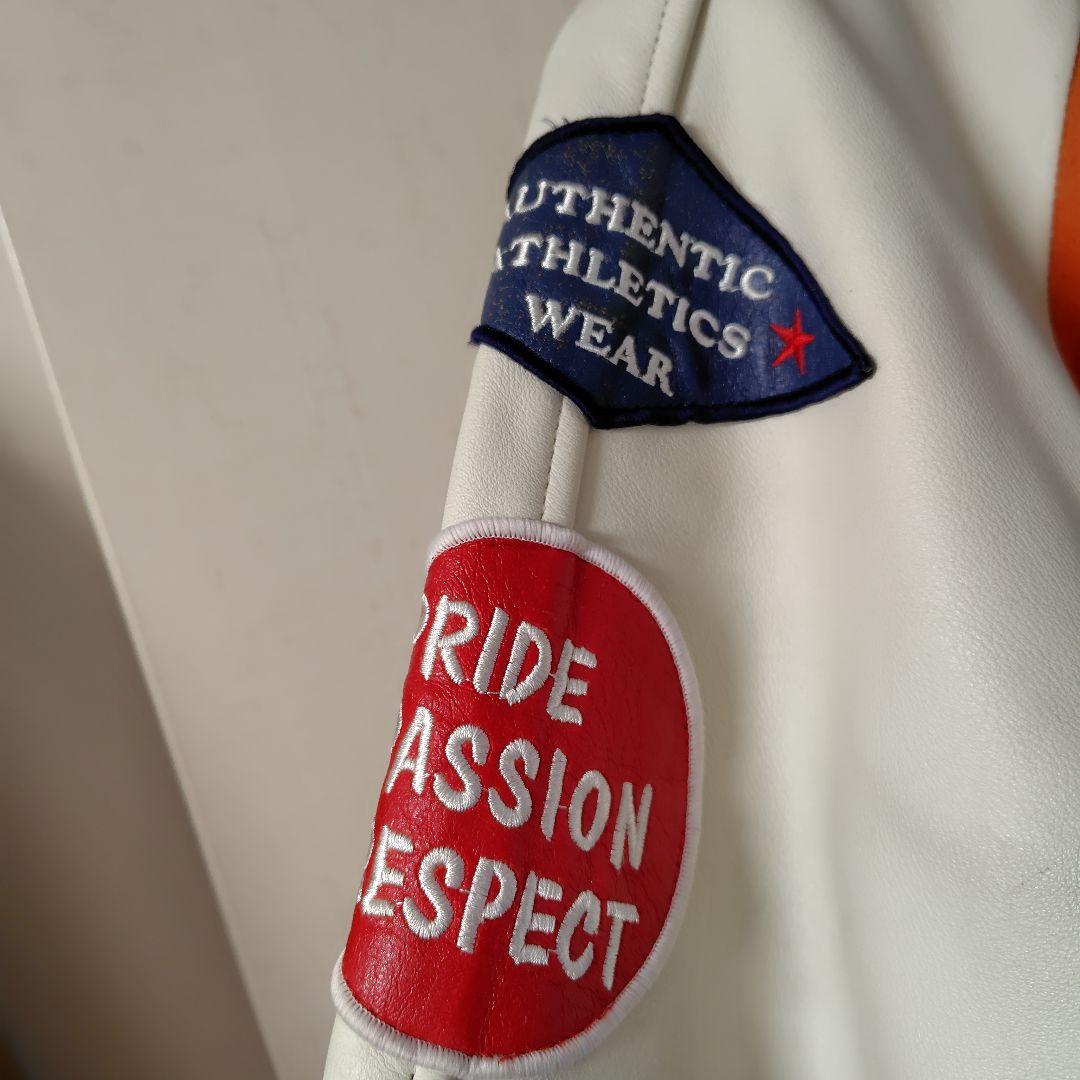 カンタベリー　 袖牛革 ワッペン スタジャン 　サイズ Ｍ