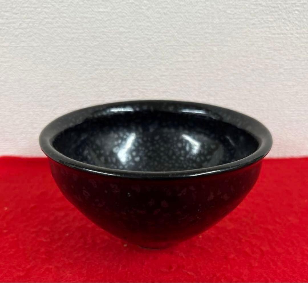 宋代黒釉天目茶碗 禾目 建盞 茶道具 BL2--7