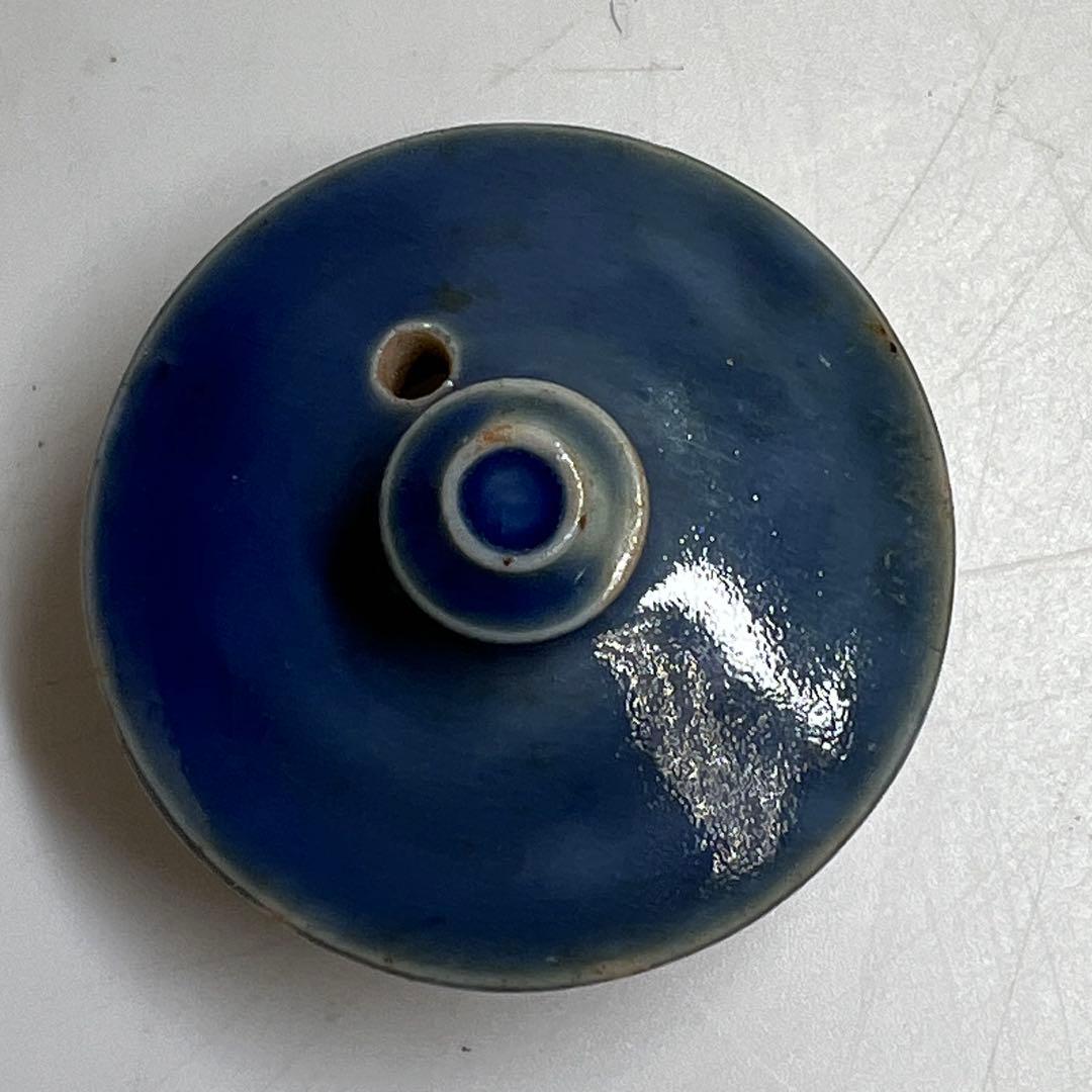 中国明時代　景徳鎮民窯　瑠璃釉水注　高さ18.5㎝トトコサ東な8-0121☆2F