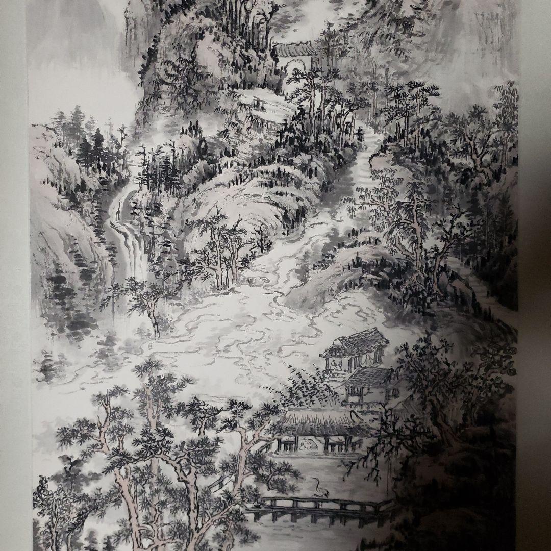 水墨画 掛軸 山水画 風景