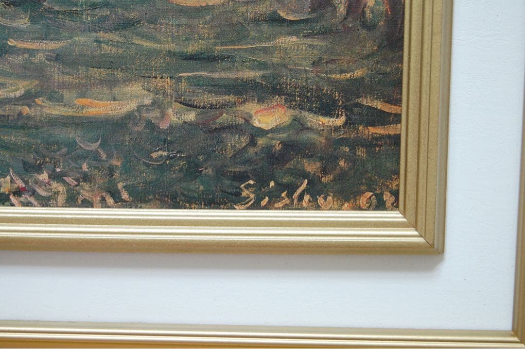 アルフレッド・シスレー　ロワン河畔　複製画　風景画　絵画　油彩画　油絵