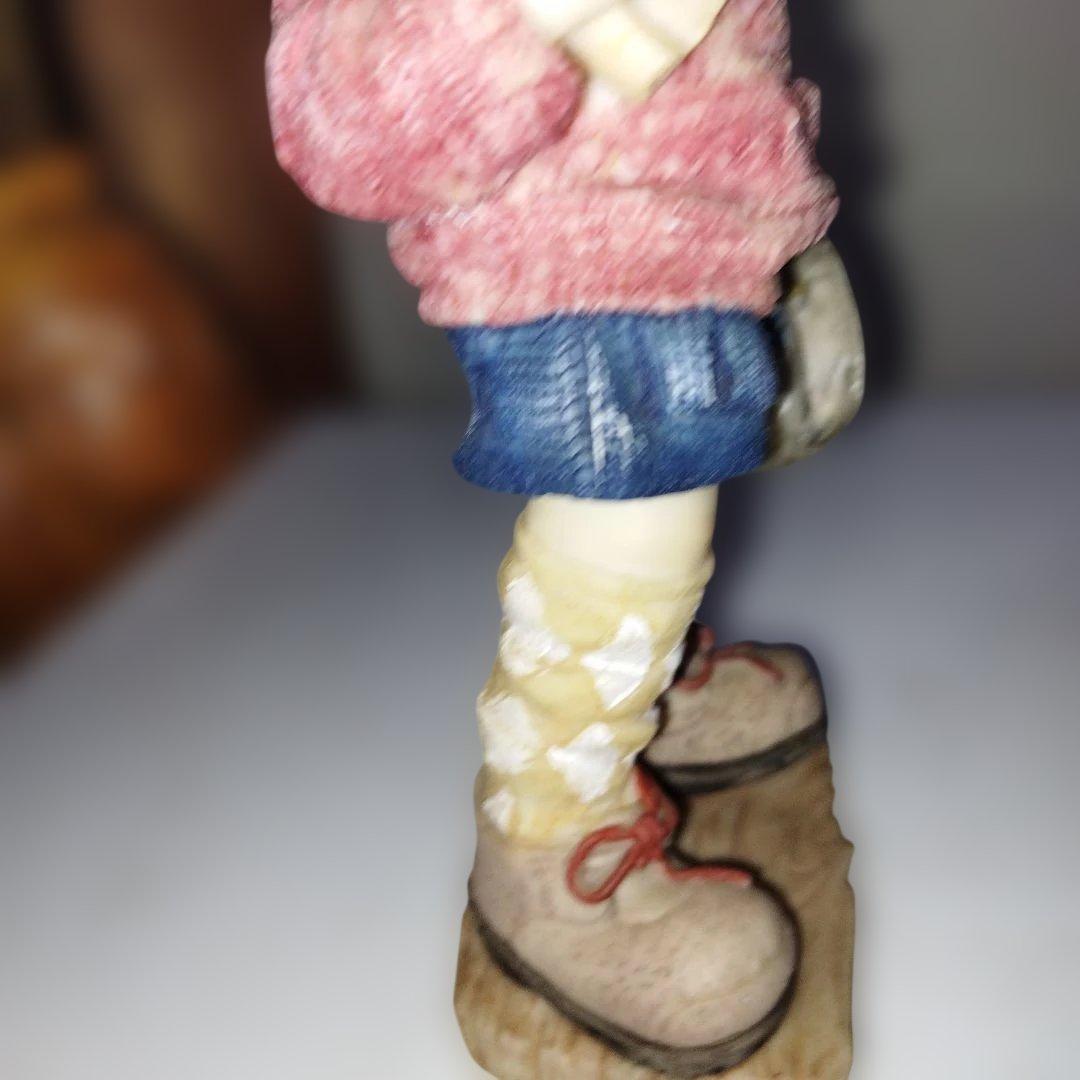 陶器製少女像 アンティーク風