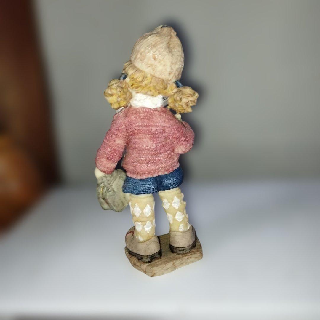 陶器製少女像 アンティーク風
