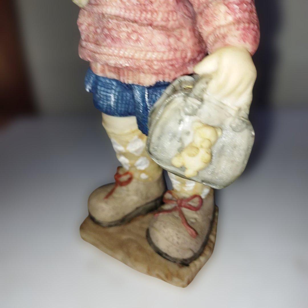 陶器製少女像 アンティーク風