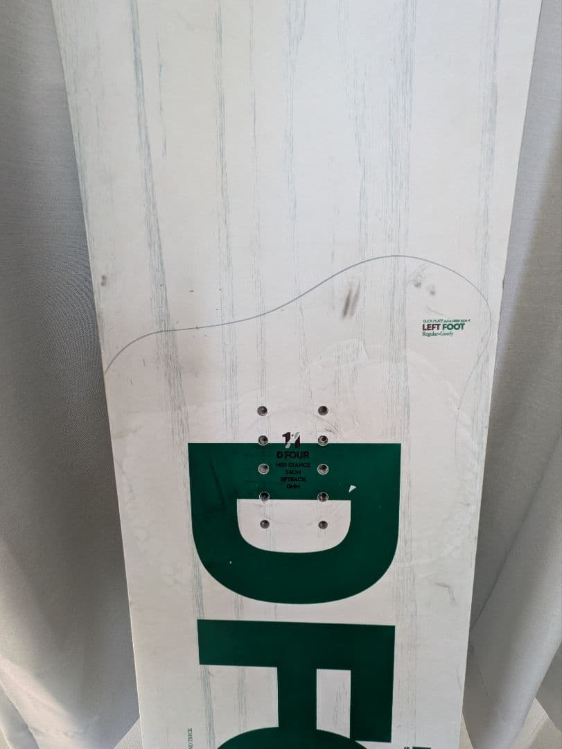 NOVEMBER D FOUR スノーボード ホワイト/グリーン
