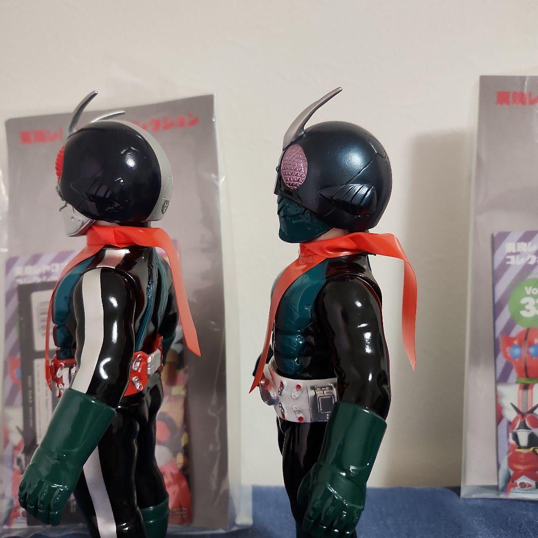 東映レトロソフビコレクション　シン·仮面ライダー　シン·仮面ライダー第２号　2体