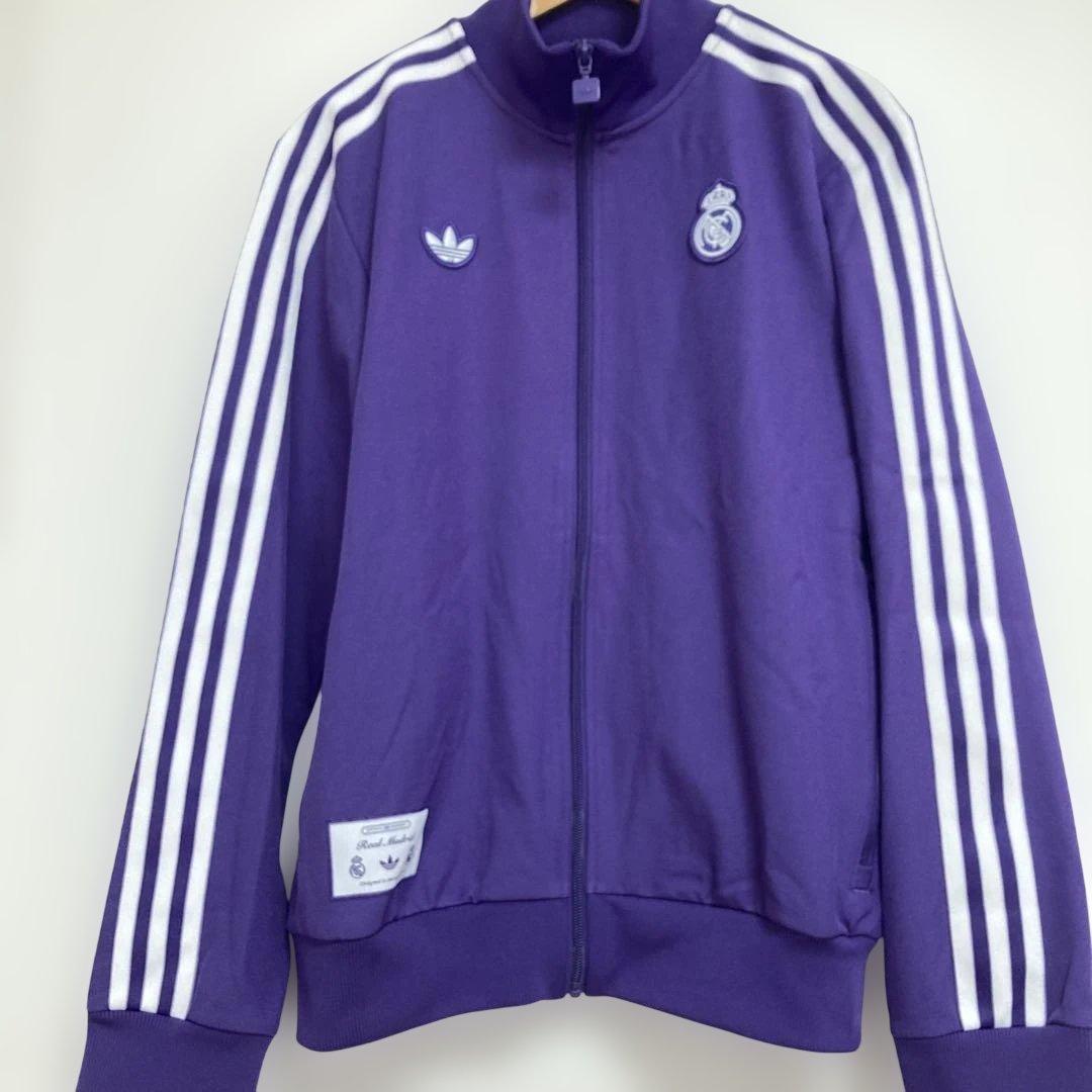 新品未使用タグ付き人気カラーadidas×RealマドリードトラックジャケットL