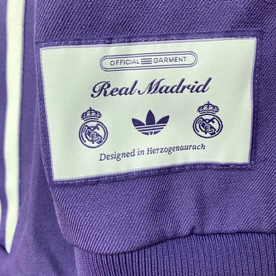新品未使用タグ付き人気カラーadidas×RealマドリードトラックジャケットL