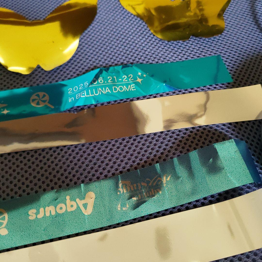 aqours　Finale銀テ　2本色違いあり　蝶々4枚