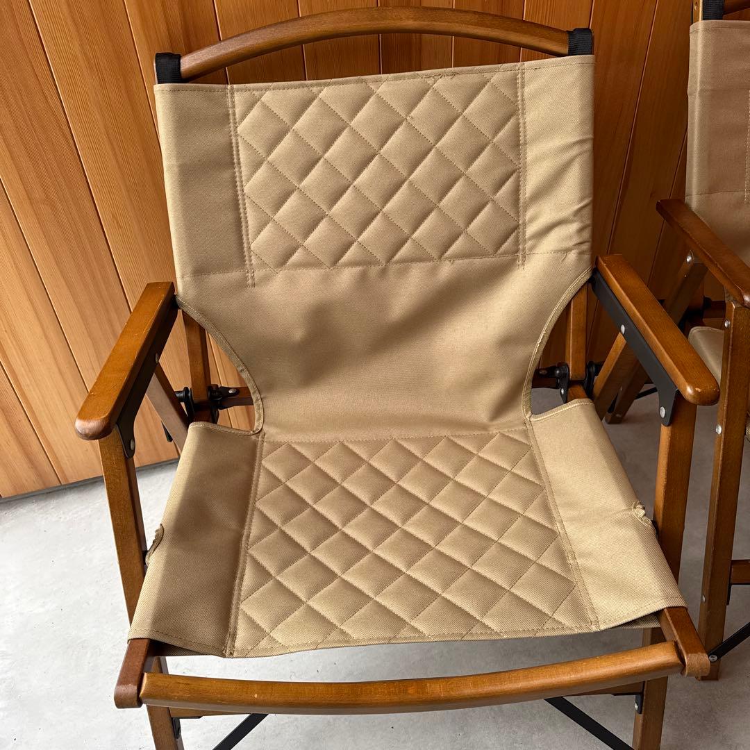 クイックキャンプ　ウッドローチェア　２脚セット