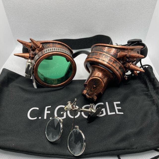 10個性的メガネ★コスプレ眼鏡★光るゴーグル★ヴィンテージサングラス ゴシック○