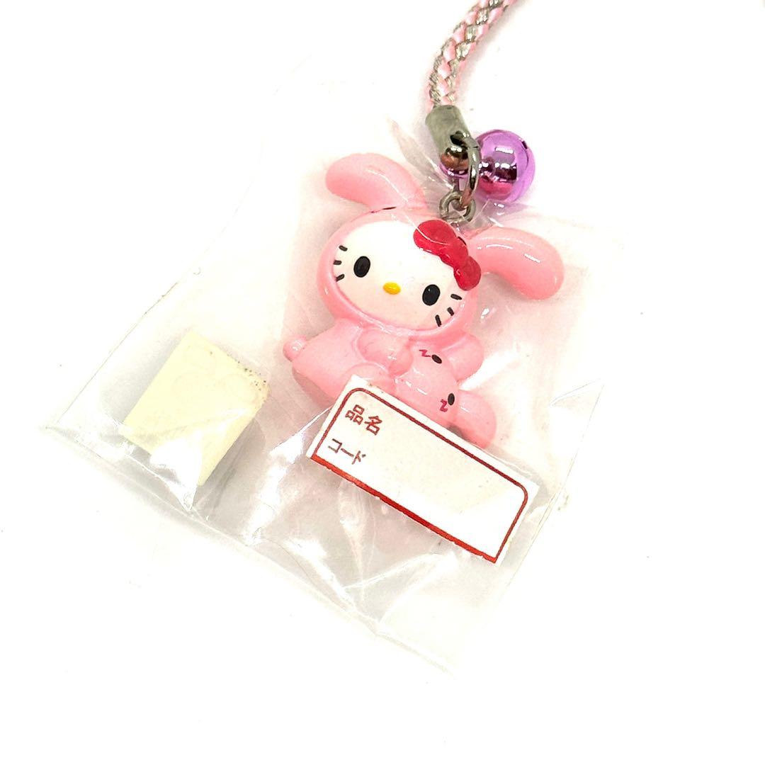 ハローキティ ようこそ新潟 もちうさぎ ストラップ 根付け