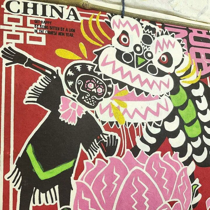 骸骨カレンダー2026】ガイコツ メキシコ★個性的スカルおしゃれメキシカン壁掛け