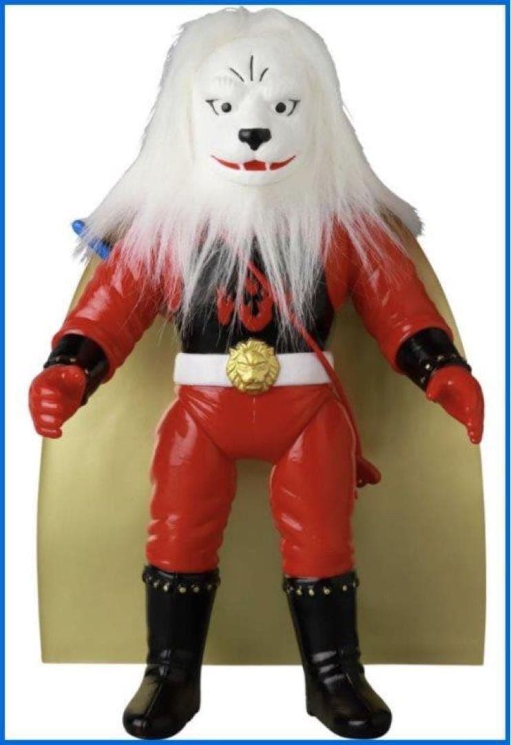 メディコム・トイ　ピープロレトロソフビ　快傑ライオン丸植毛版　マルサン/ブルマァ