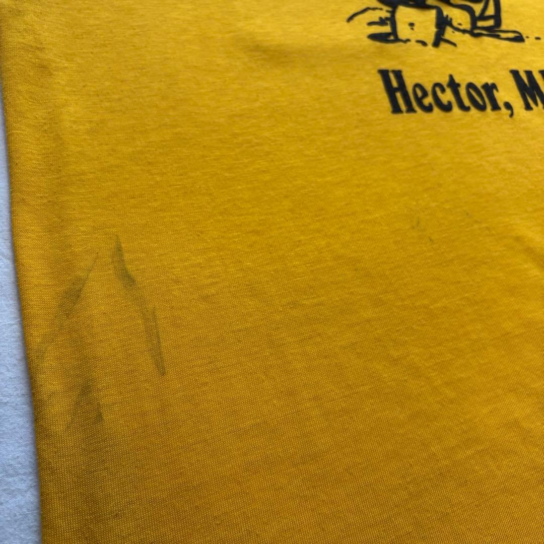 USA製　ヒルトン　ボーリングシャツ　Lサイズ　半袖シャツ　イエロー　アメカジ