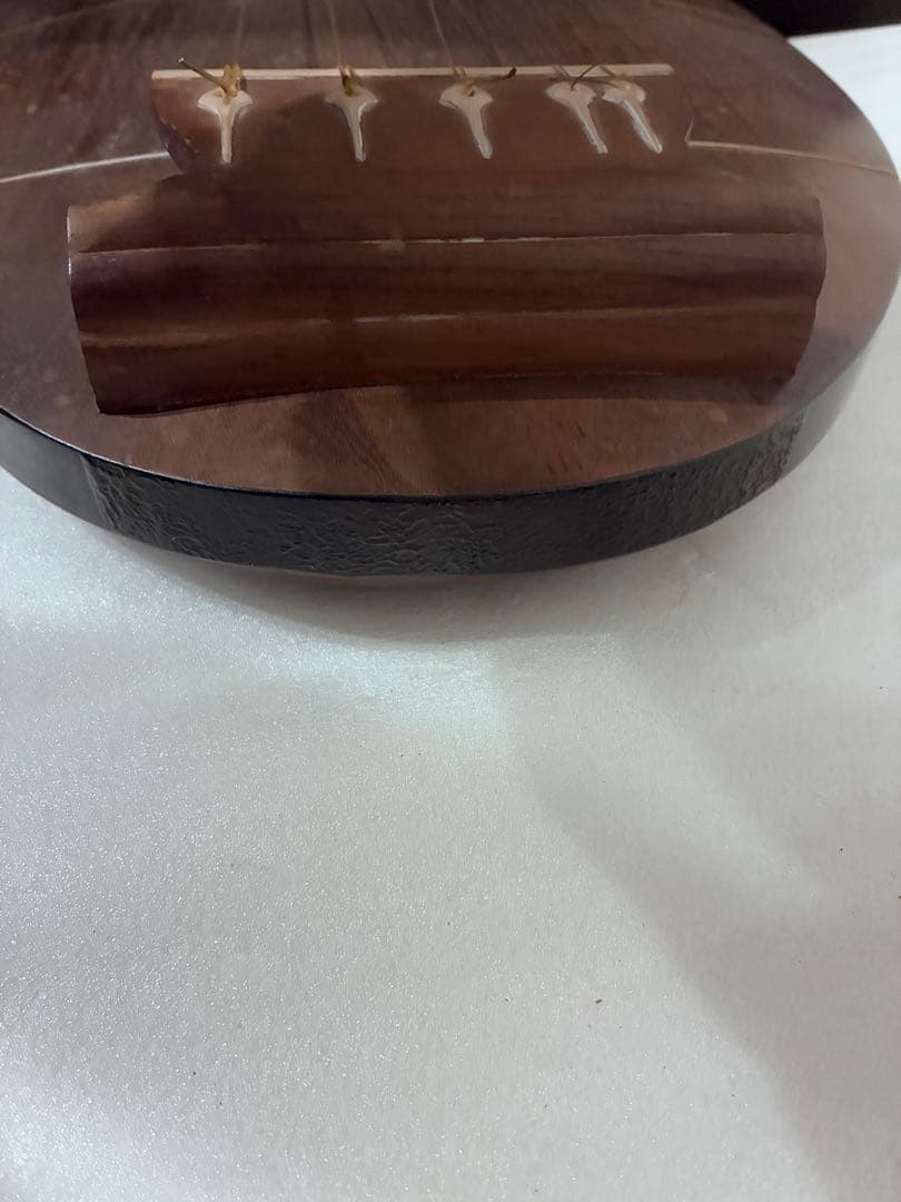 m*u様 筑前琵琶 五弦 レトロ　【ジャンク品】ヴィンテージ　時代物　古美術