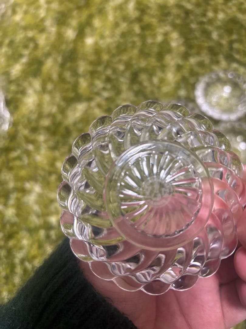 【美品】Baccarat バカラガラス 灰皿　アッシュトレイ5個セット