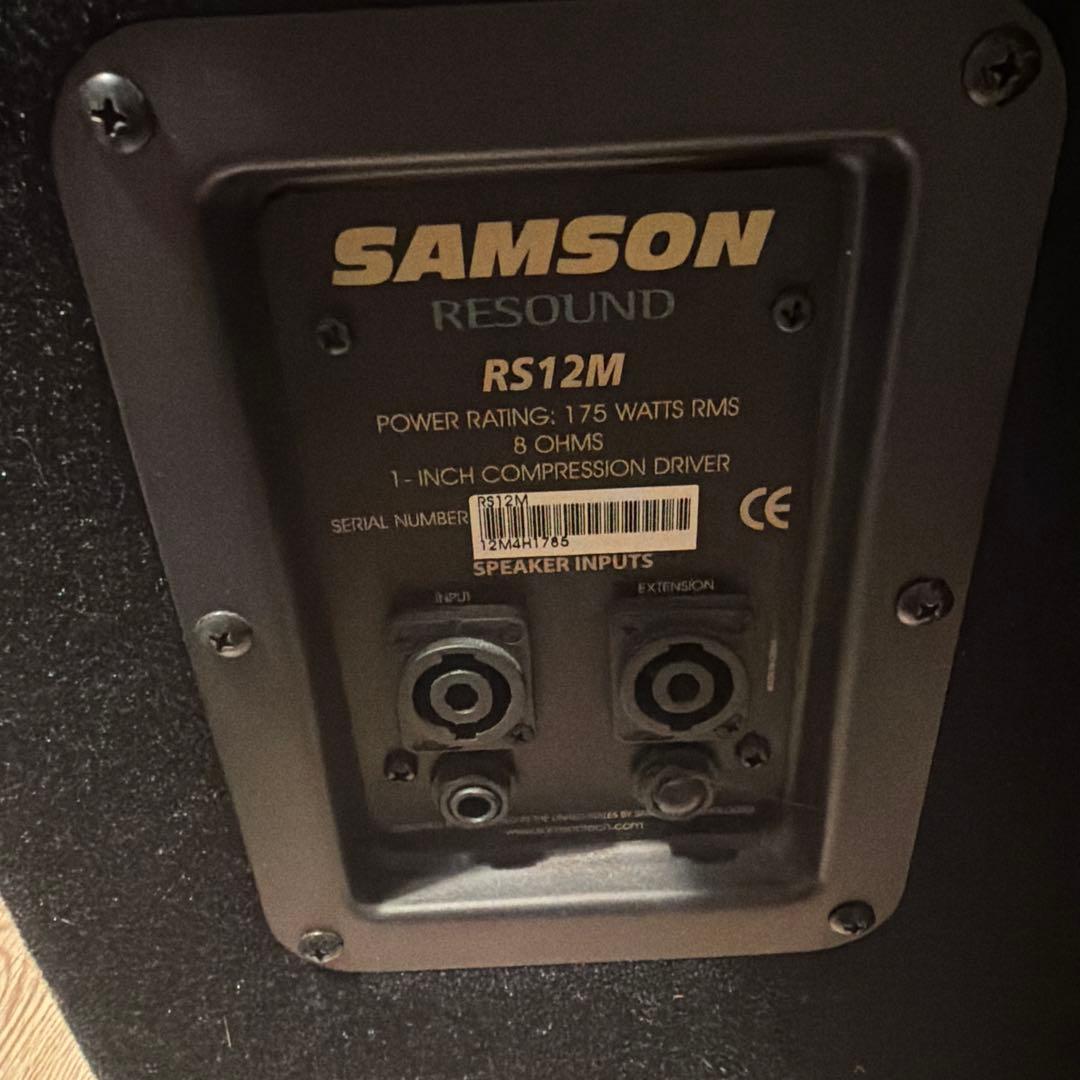 Samson（サムソン）スピーカー RS12M パッシブスピーカー 中古