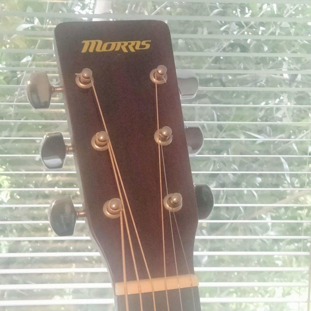 ◆MORRIS アコースティックギターND201（ケース付&ピック付き）◆
