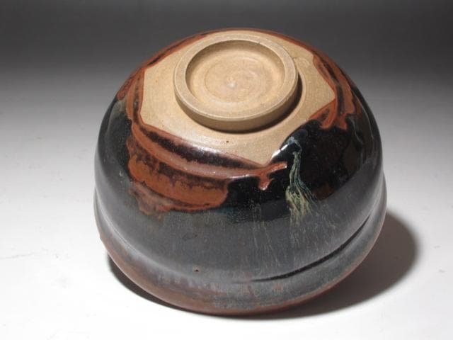 ☆　13代　亀井味楽　茶碗　「木枯」　裏千家　十四代　淡々斎の花押☆y621