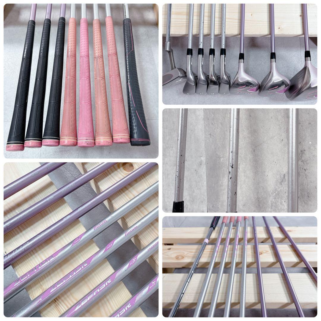 T209 ミズノ 他 ゴルフクラブ レディース セット ゼファー 格子柄 ナイキ