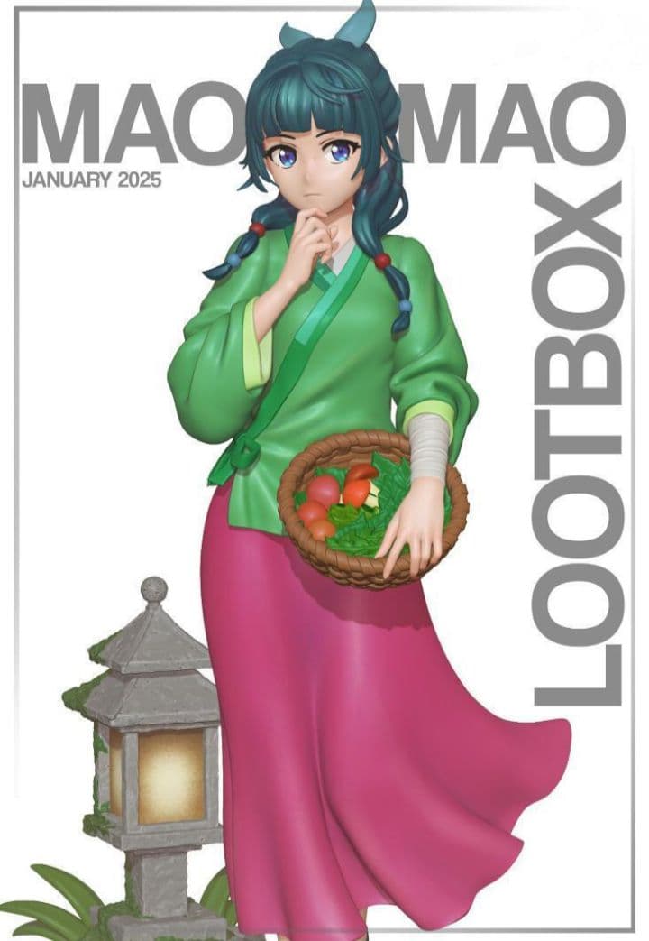 1/10　猫猫　未塗装未組立　薬屋のひとりごと　フィギュア　ガレージキット