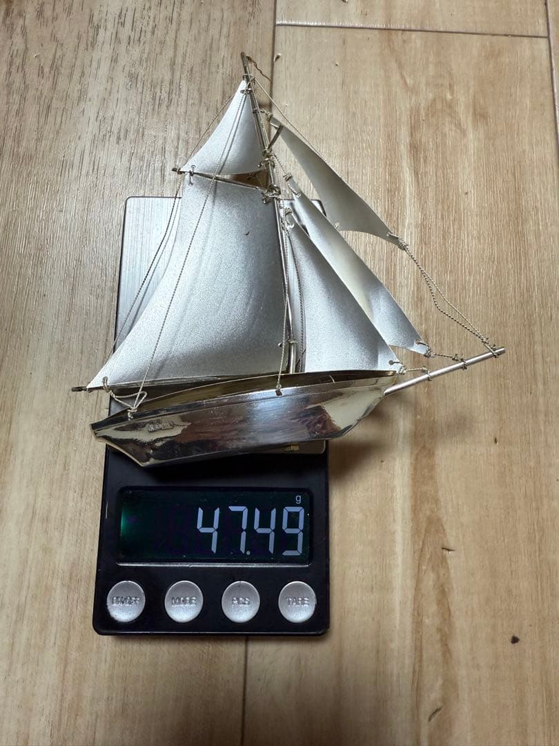 銀985帆船模型 47g