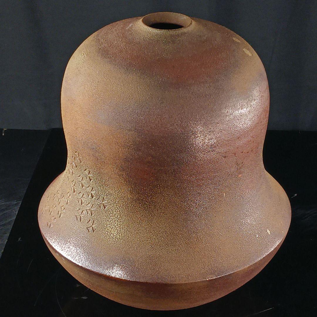 Y2295-5 備前焼 大壷 花瓶 花生 陶印有 高さ41㎝