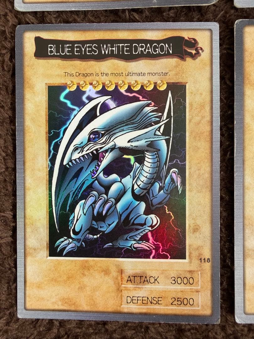 遊戯王　バンダイ版　青眼の白龍　ブルーアイズホワイトドラゴン　4枚まとめ売り