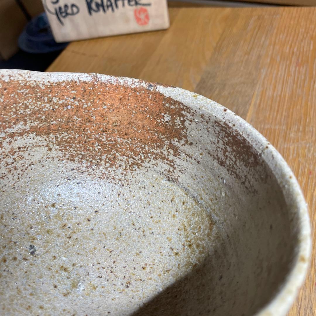 益子焼　ゲルトクナッパー　1976 線紋茶碗　共箱