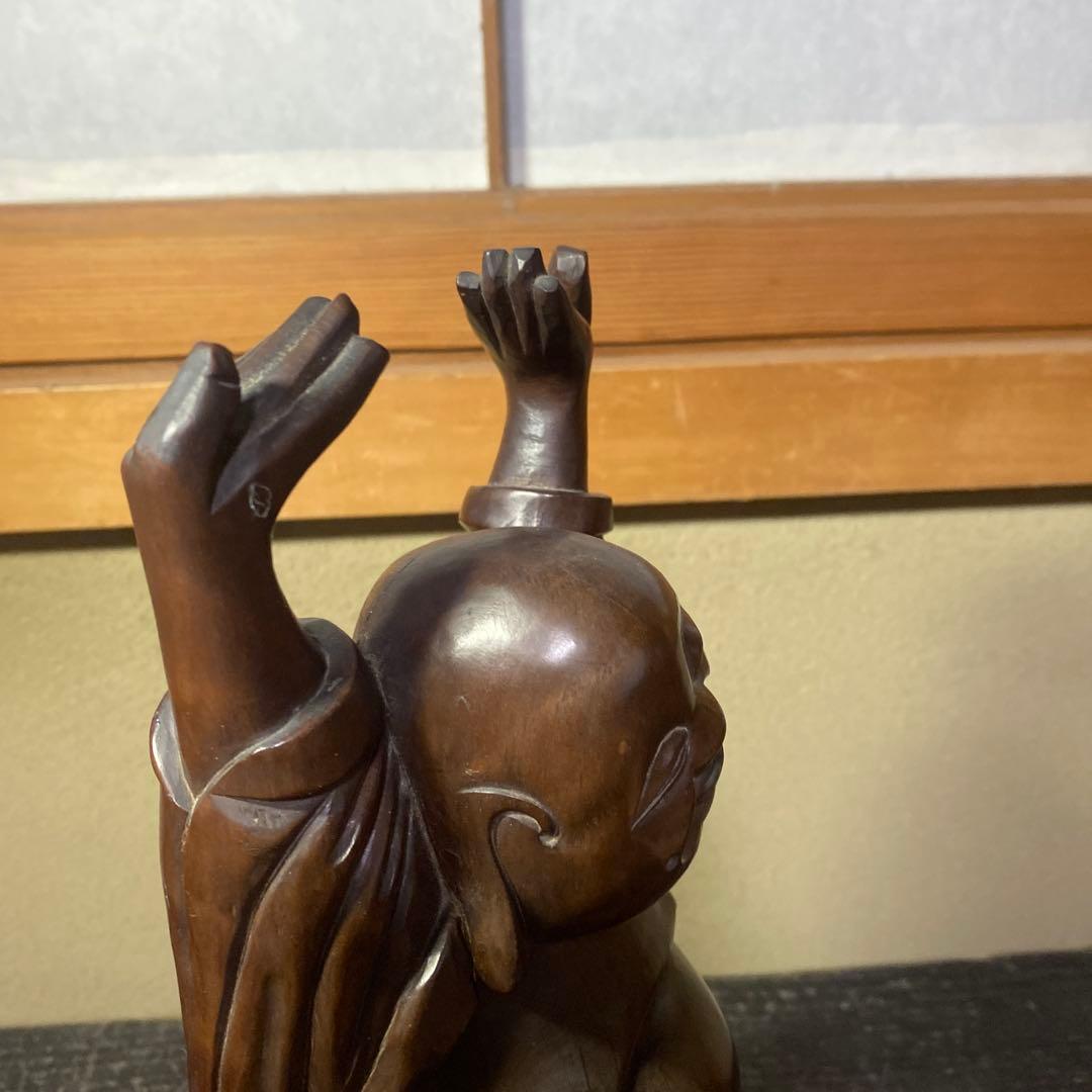 中国古玩　木彫布袋