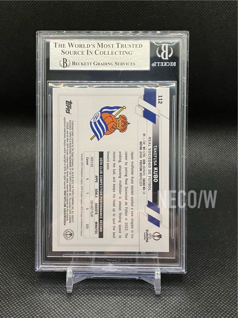 【希少サイン】久保建英 直筆サイン2022 Topps BAS鑑定済