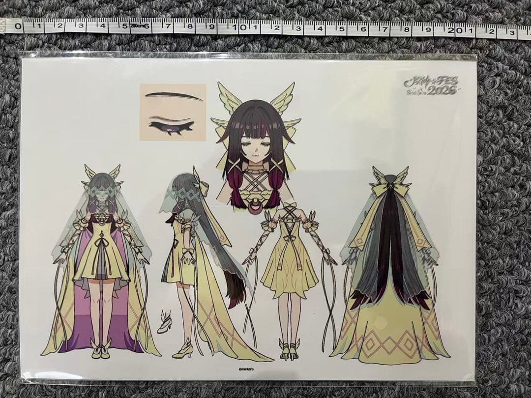 即発送　原神 fes vip 入場特典 原画 PVCデスクマット コロンビーナ