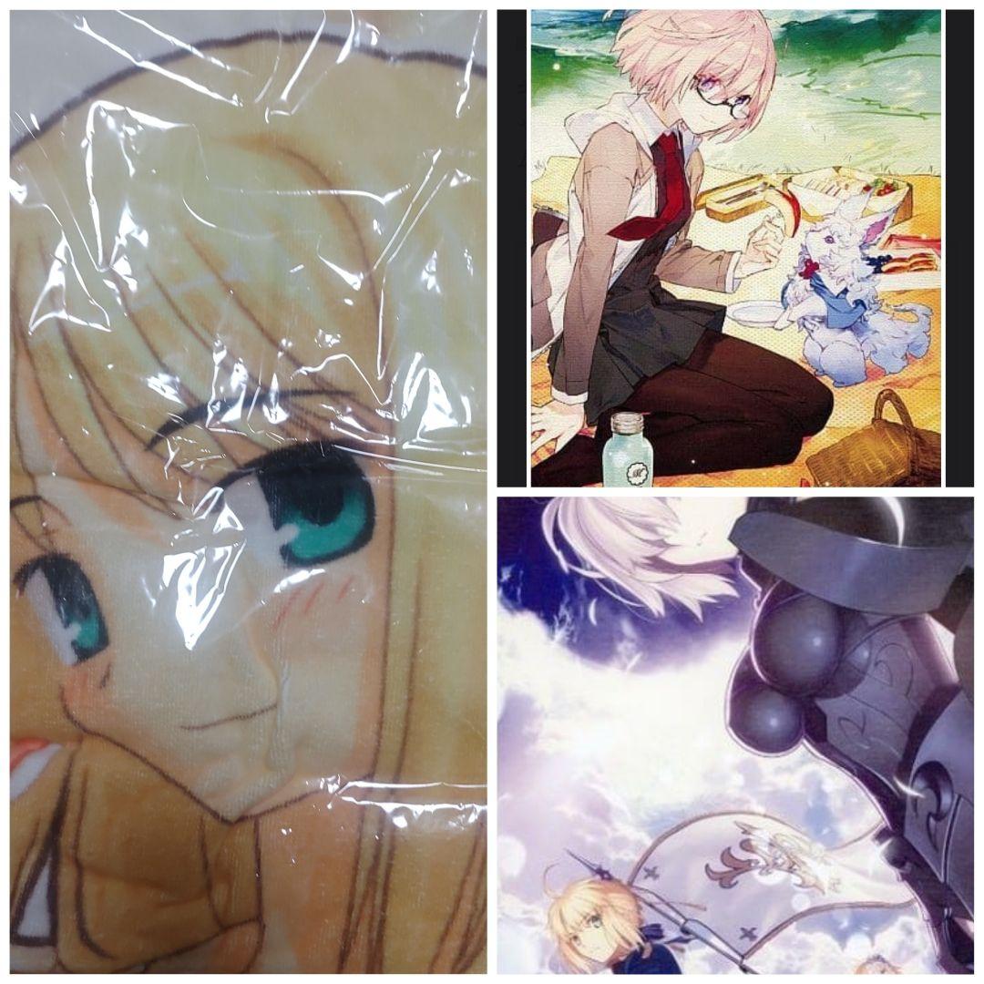 FGO セット キャンバスアート2点 タオル1点 使用済みクオカ1点付