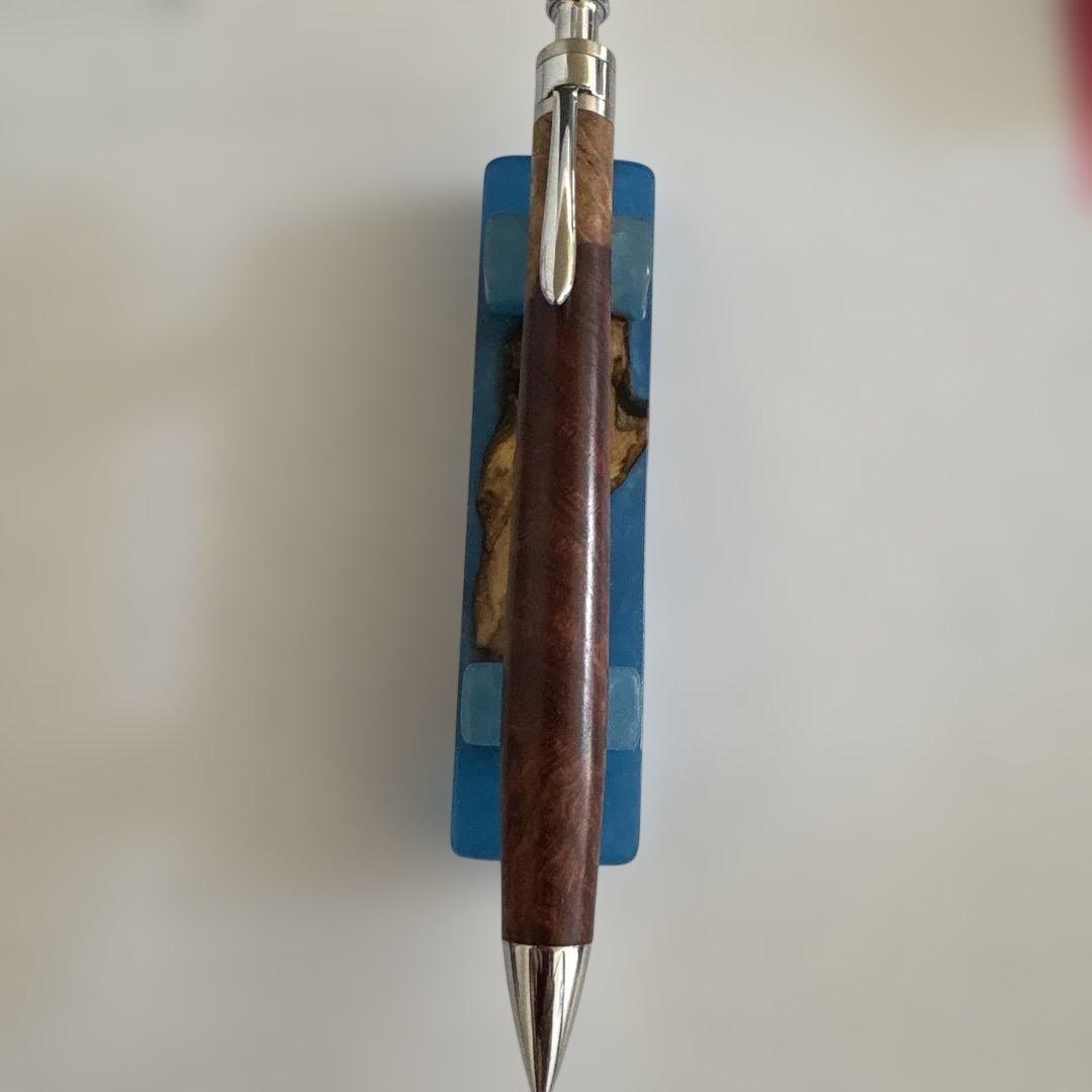 〈最安値〉工房楔　花梨紅白こぶ杢　イベント杢　シャープペンシル